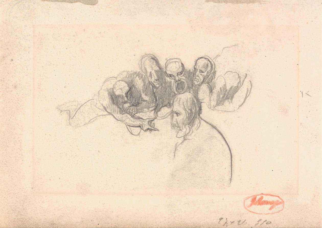La tentación de Cristo de George Romney