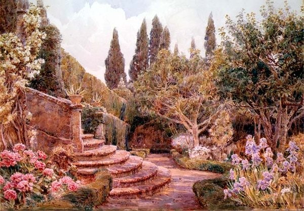 Un jardín mediterráneo de George Samuel Elgood