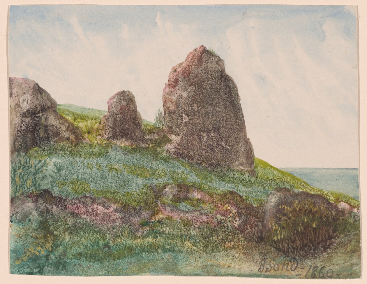 Paisaje con rocas de George Sand