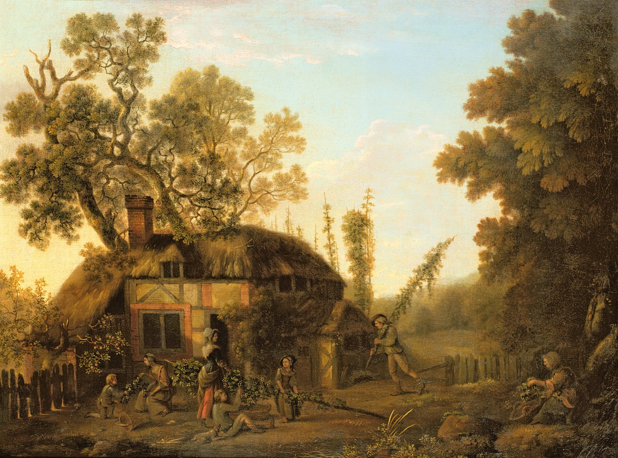 Recolección de lúpulo, c.1760 de George Smith