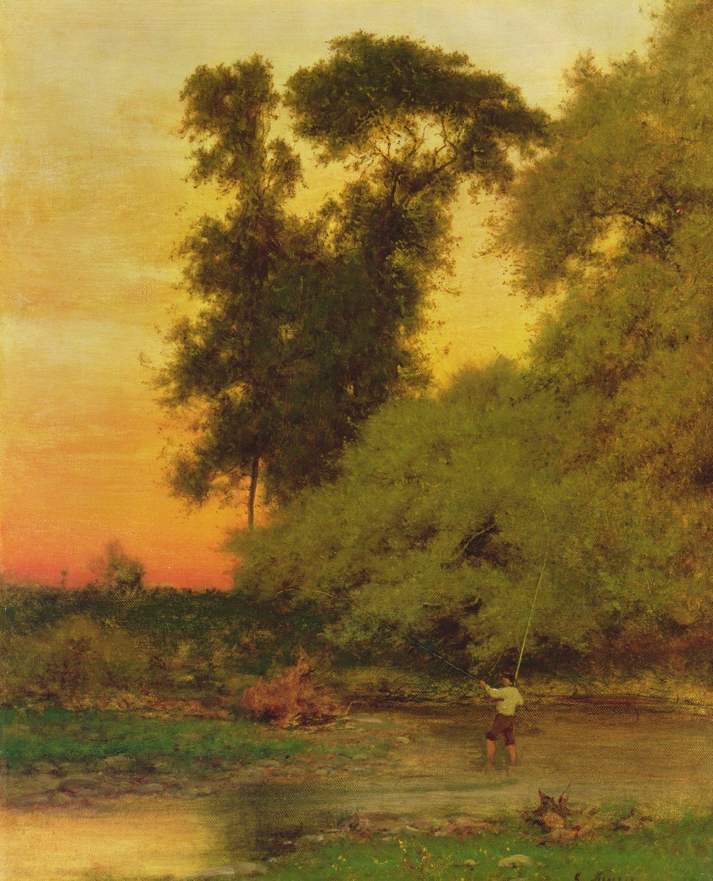 Atardecer, Pompton, NJ de George Snr. Inness