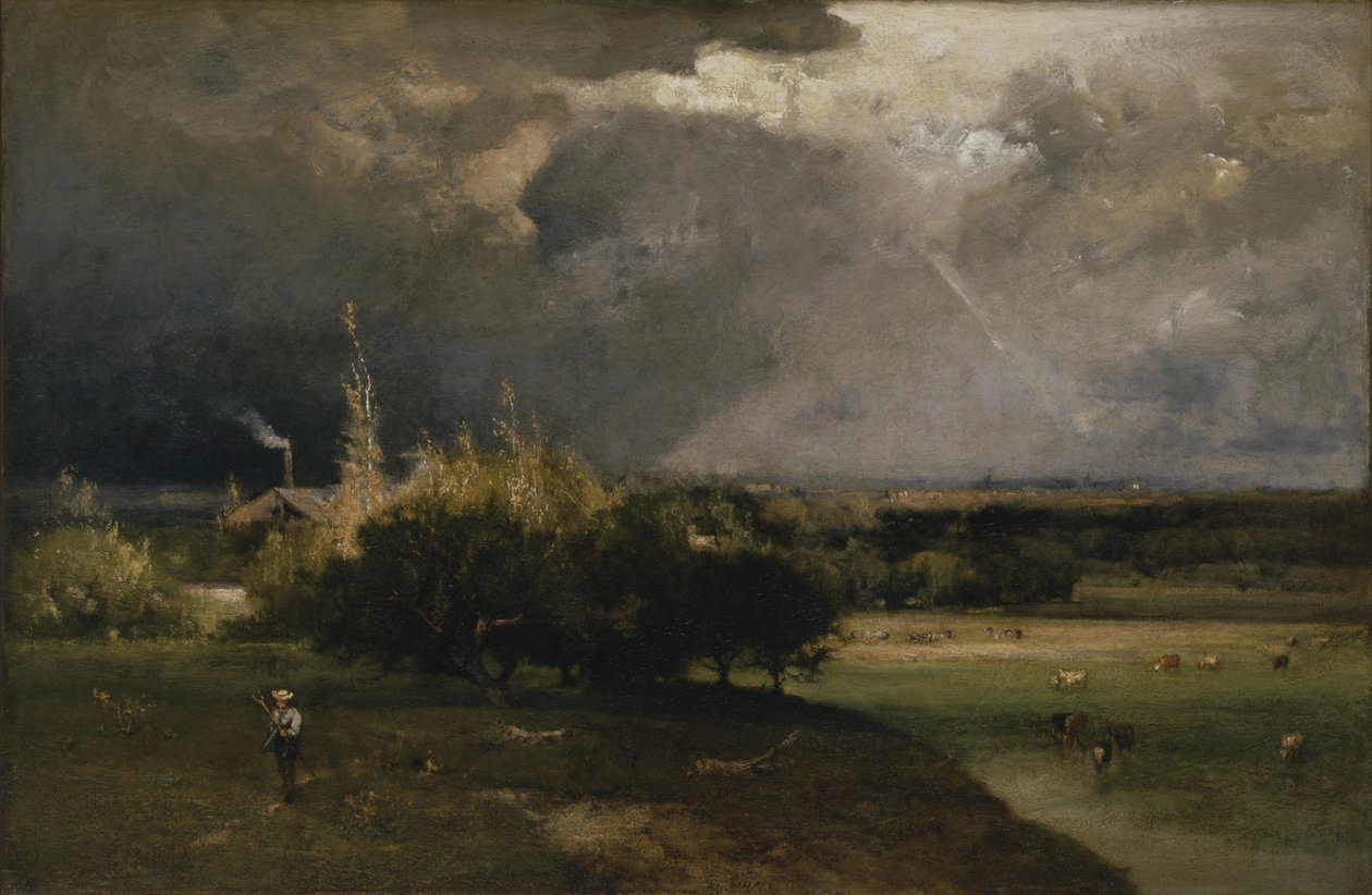 La tormenta que se avecina, c.1879 de George Snr. Inness