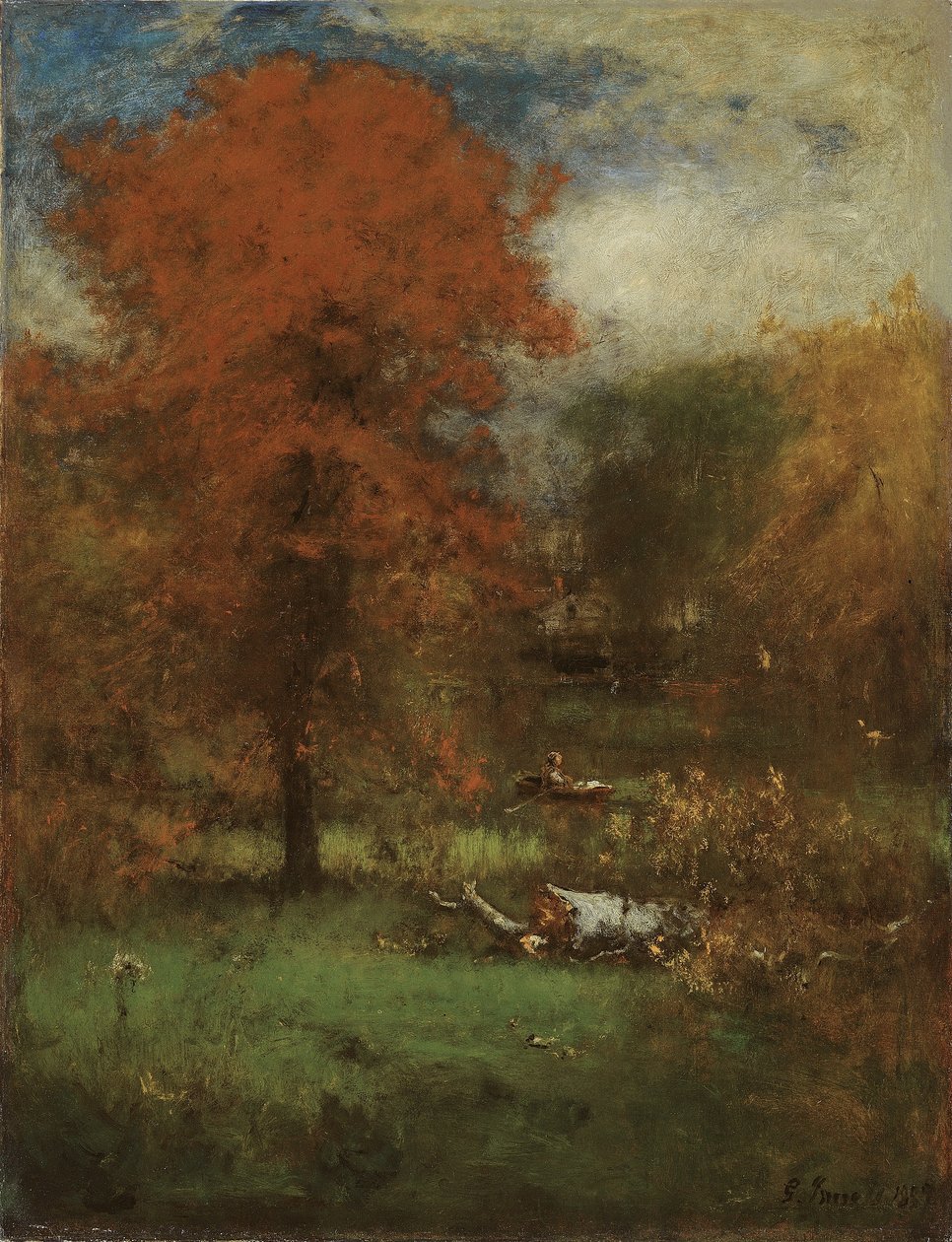 El Estanque del Molino, 1889 de George Snr. Inness