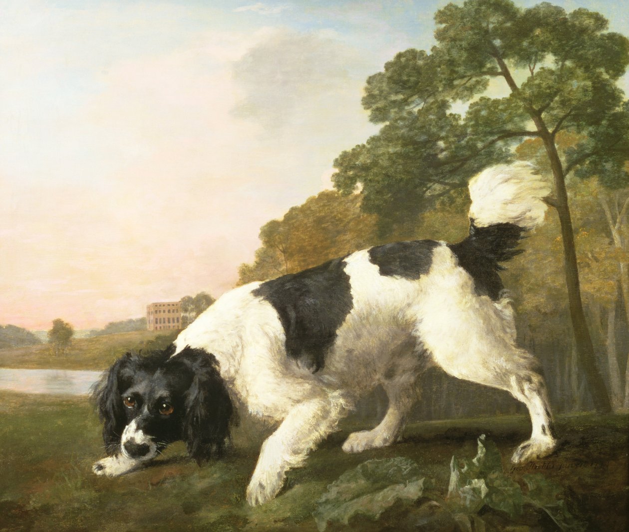 Un Spaniel en un Paisaje, 1771 de George Stubbs