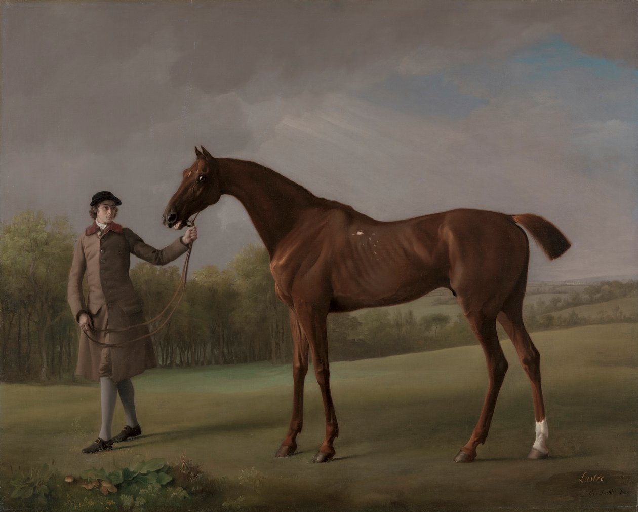 Lustre, sostenido por un Novio de George Stubbs
