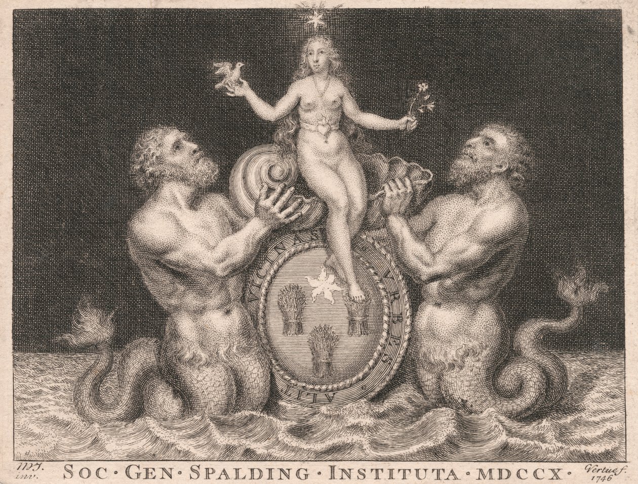 Placa: Sociedad de Caballeros de Spalding de George Vertue