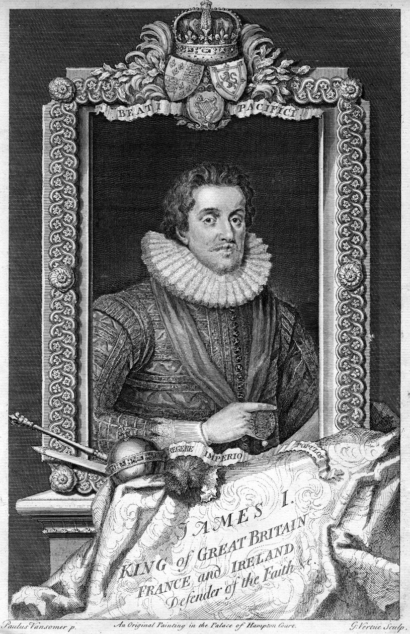 James I de Inglaterra, siglo XVII de George Vertue