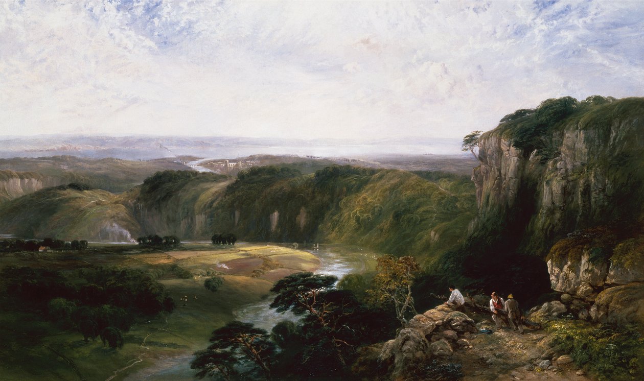 Chepstow desde el Windcliff de George Vicat Cole