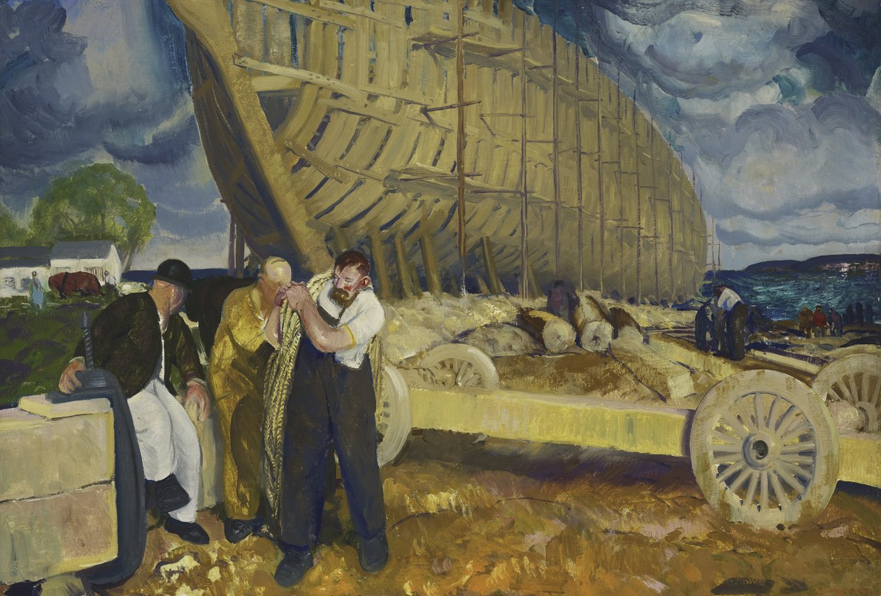 Constructores de Barcos de George Wesley Bellows
