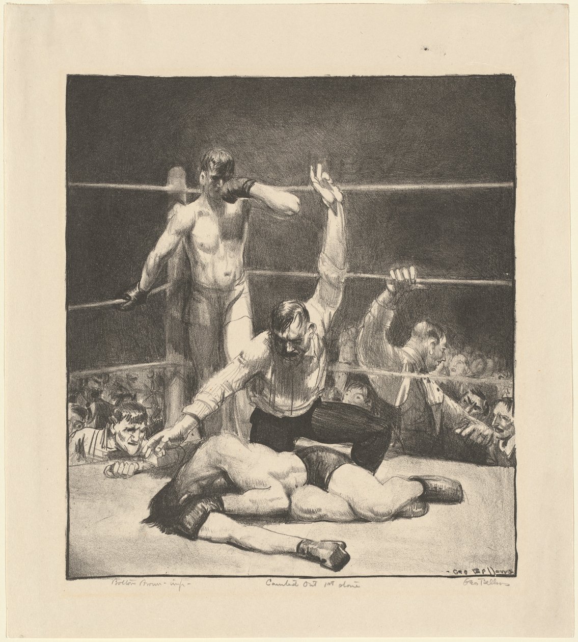 Contado, primera piedra, 1921 de George Wesley Bellows