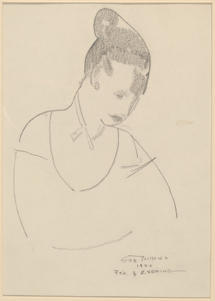 Elsie Speicher [verso] de George Wesley Bellows