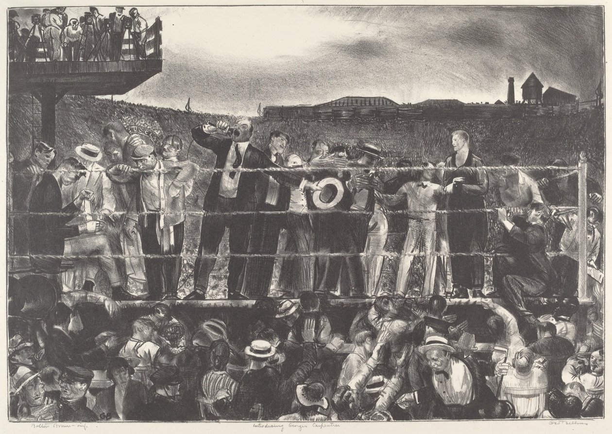 Presentando a Georges Carpentier de George Wesley Bellows