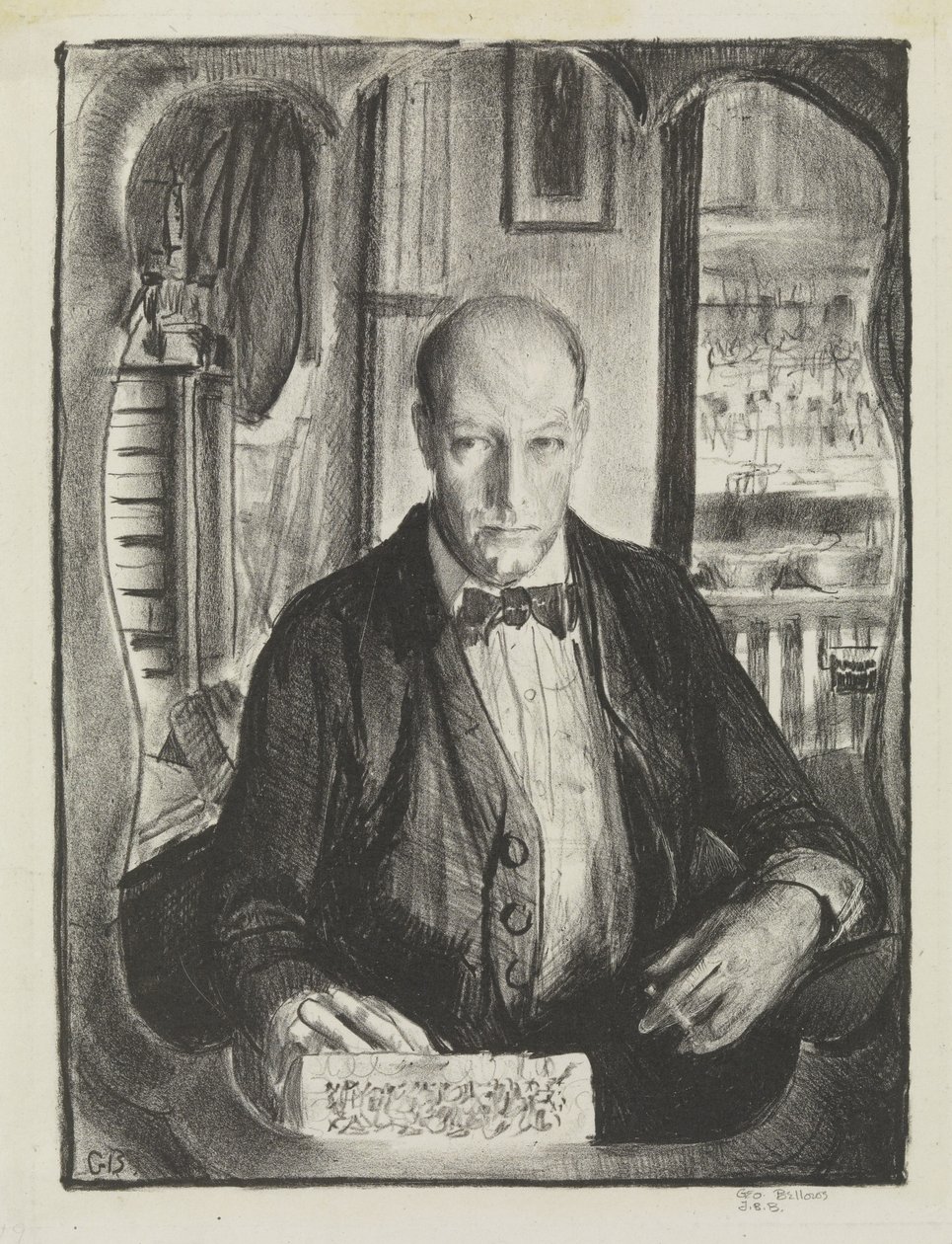 Autorretrato, 1921 de George Wesley Bellows