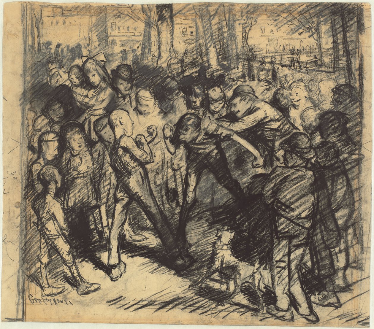 Pelea callejera de George Wesley Bellows