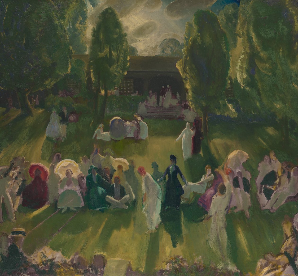 Tenis en Newport, 1919 de George Wesley Bellows