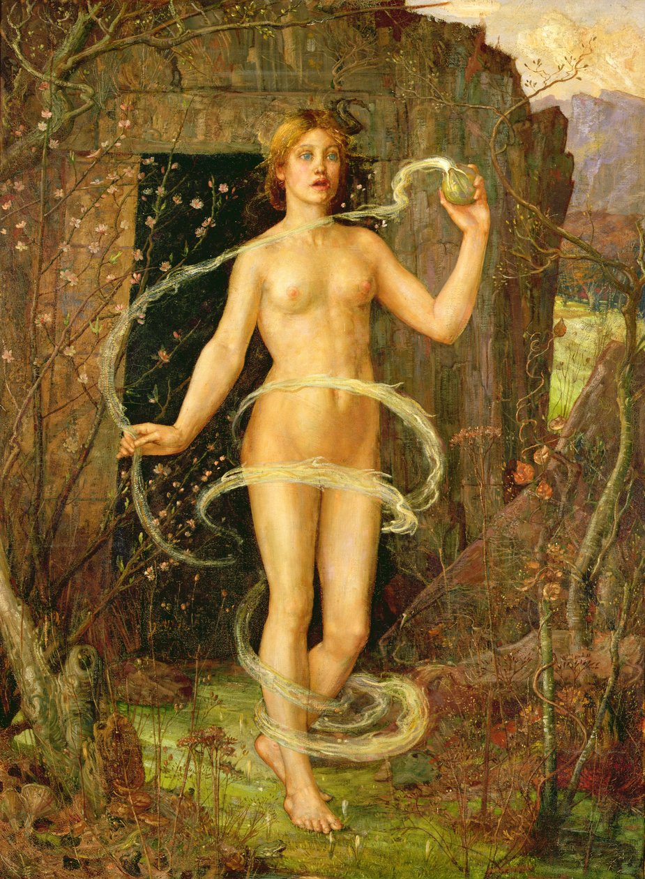 Bruja de la primavera, c.1880 (óleo sobre lienzo) de George Wilson