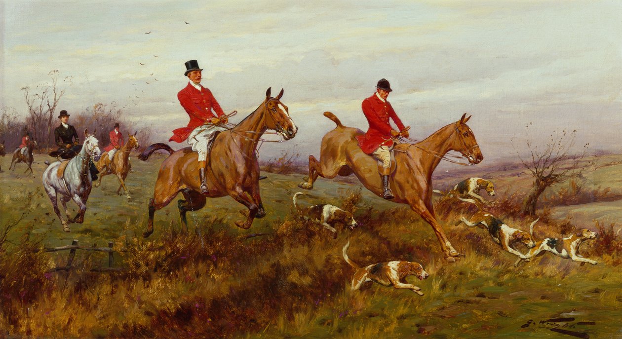Despejando la valla (óleo sobre lienzo) de George Wright
