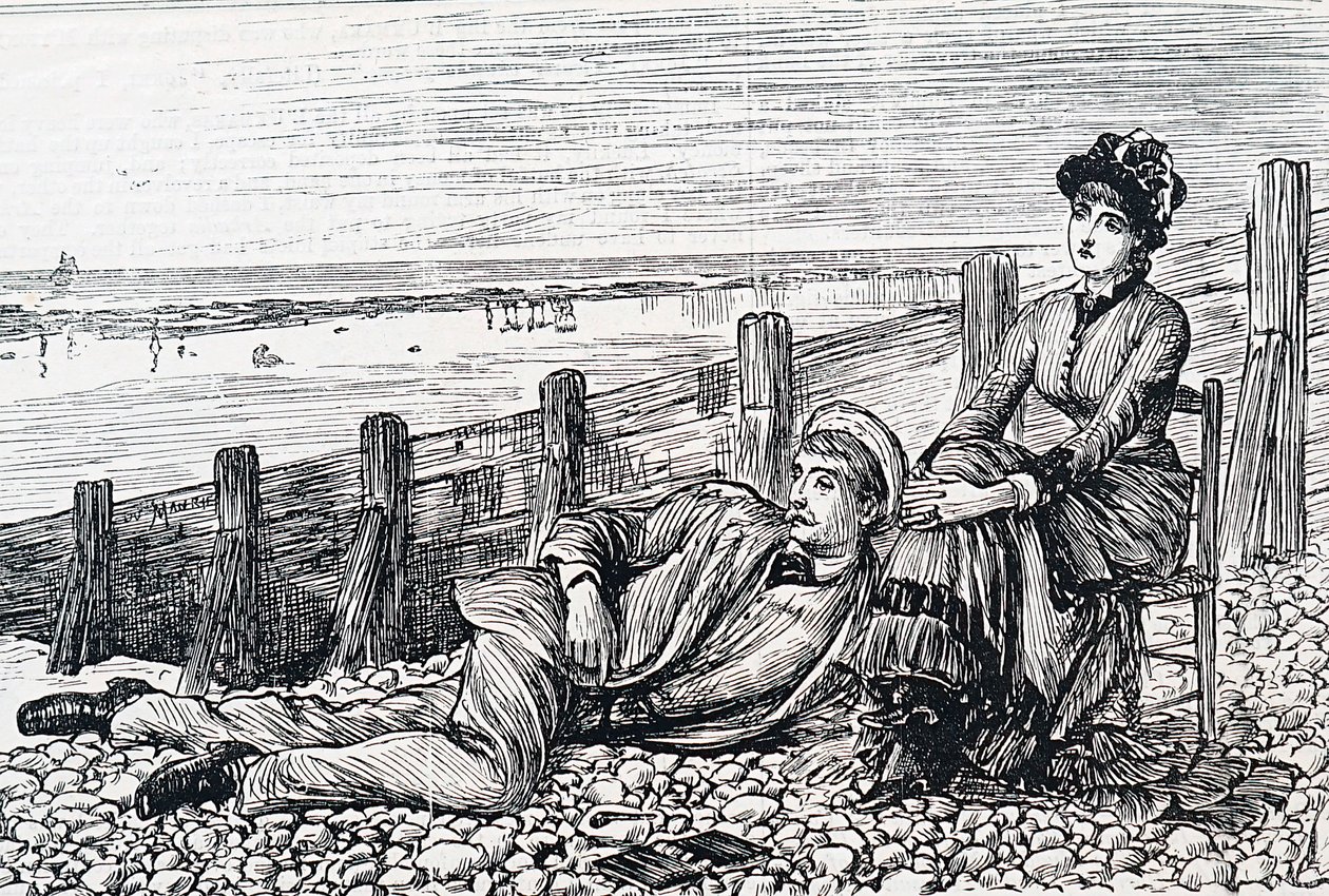 Una pareja en su luna de miel de George du Maurier