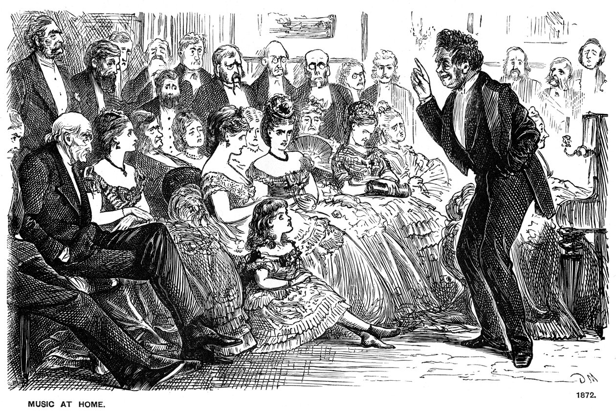 Música en casa, 1872 1891 de George du Maurier