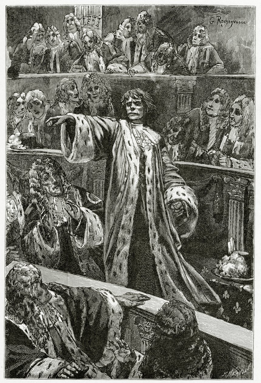 Gwynplaine en la Cámara de los Lores - ilustración de 