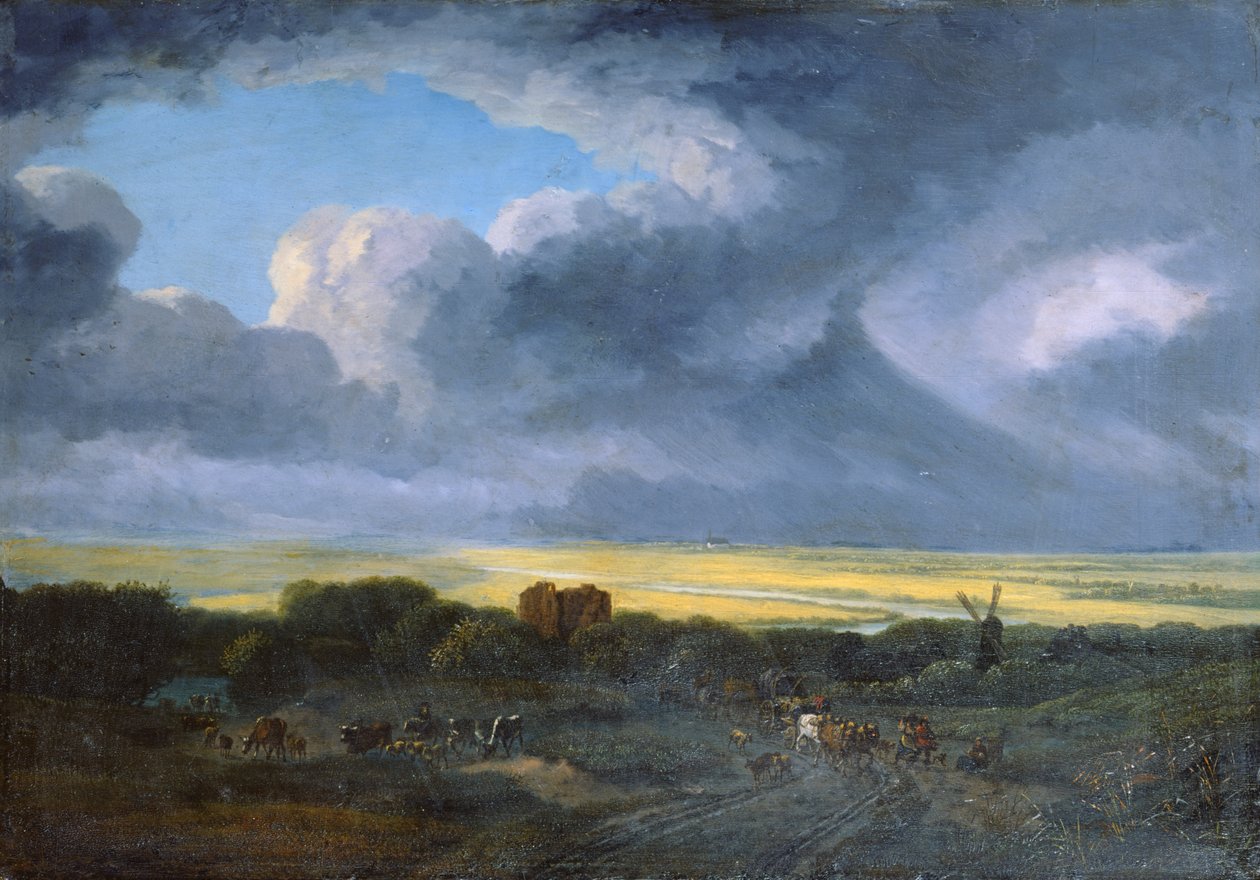 Paisaje tormentoso, 1795 de Georges Michel