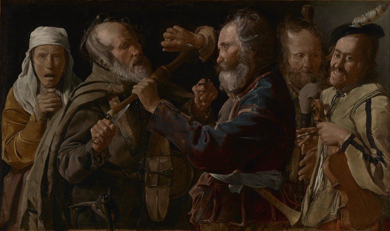 La pelea de los músicos de Georges de La Tour