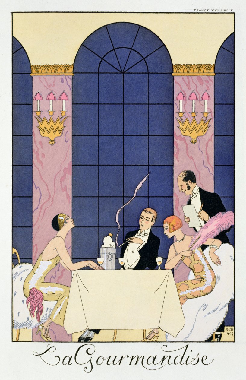 Los Gourmands de Georges (after) Barbier