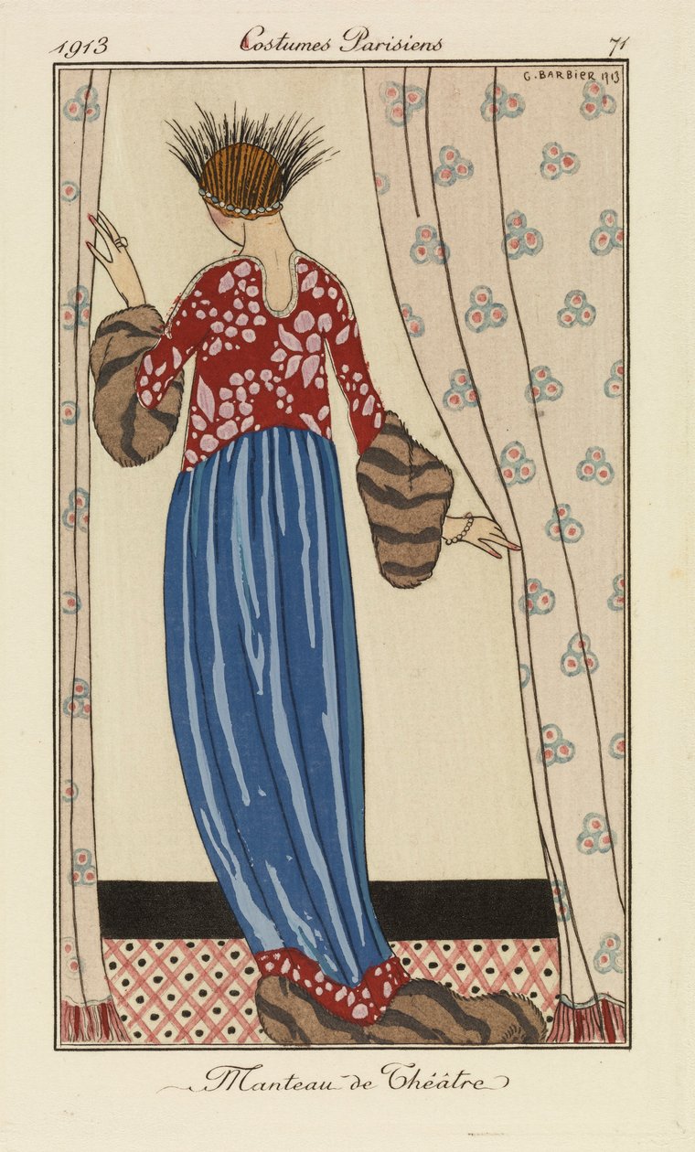 Lámina 71 de "Costumes Parisiens de Georges Barbier