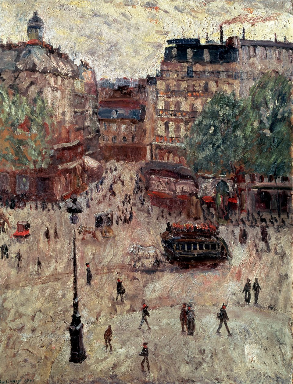Una plaza en París de Georges Leon Dufrenoy
