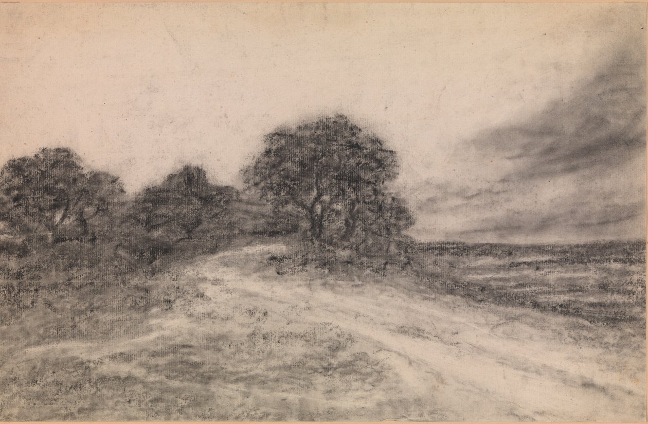 Paisaje con árboles de Georges Michel