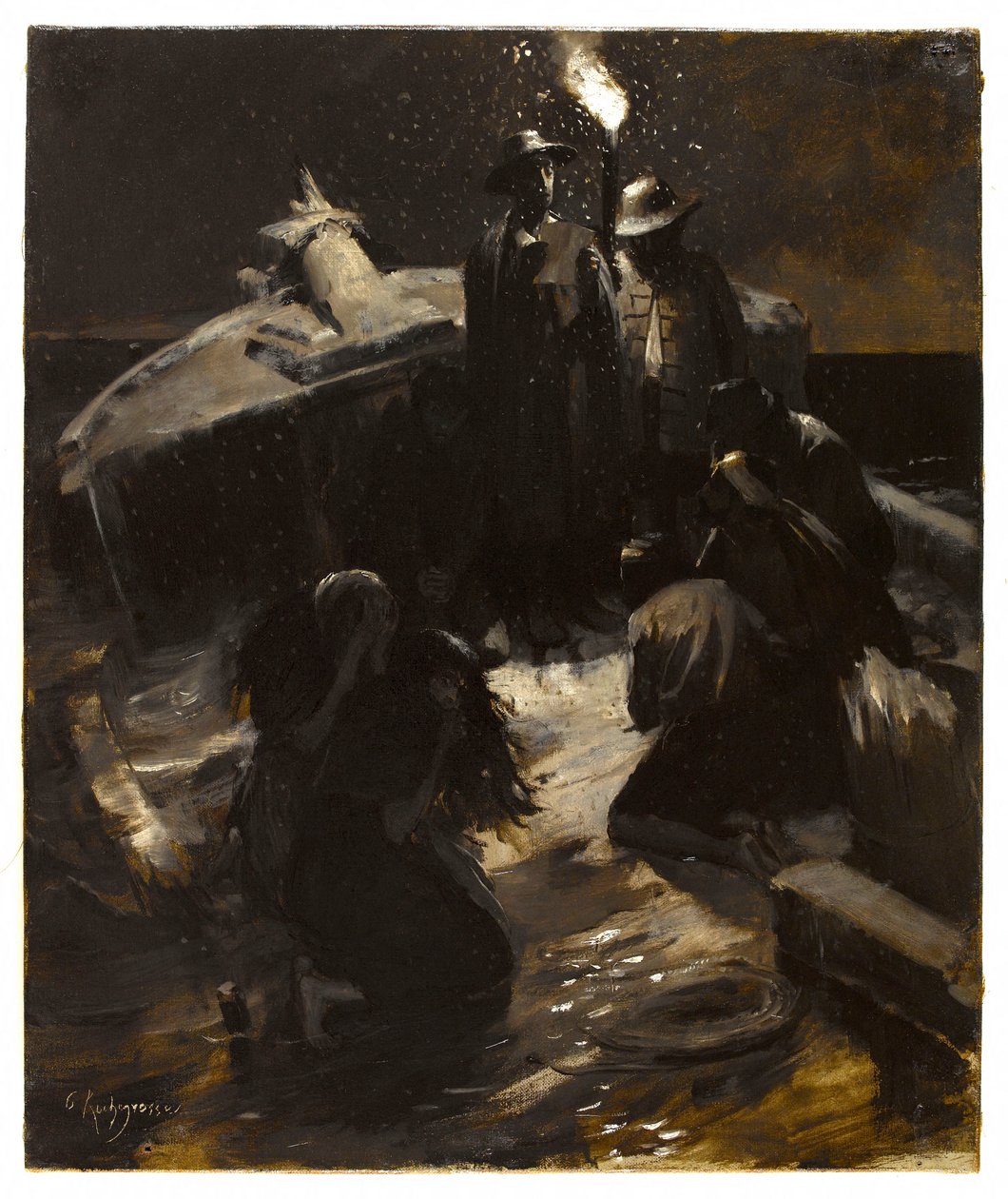 El naufragio. de Georges Rochegrosse