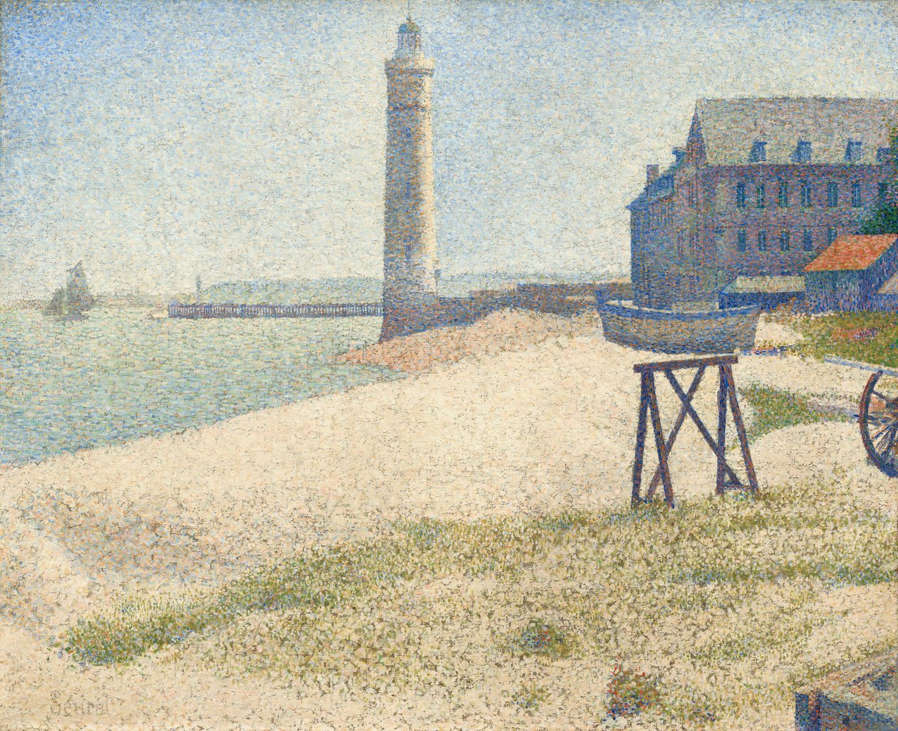 El faro en Honfleur de Georges Seurat