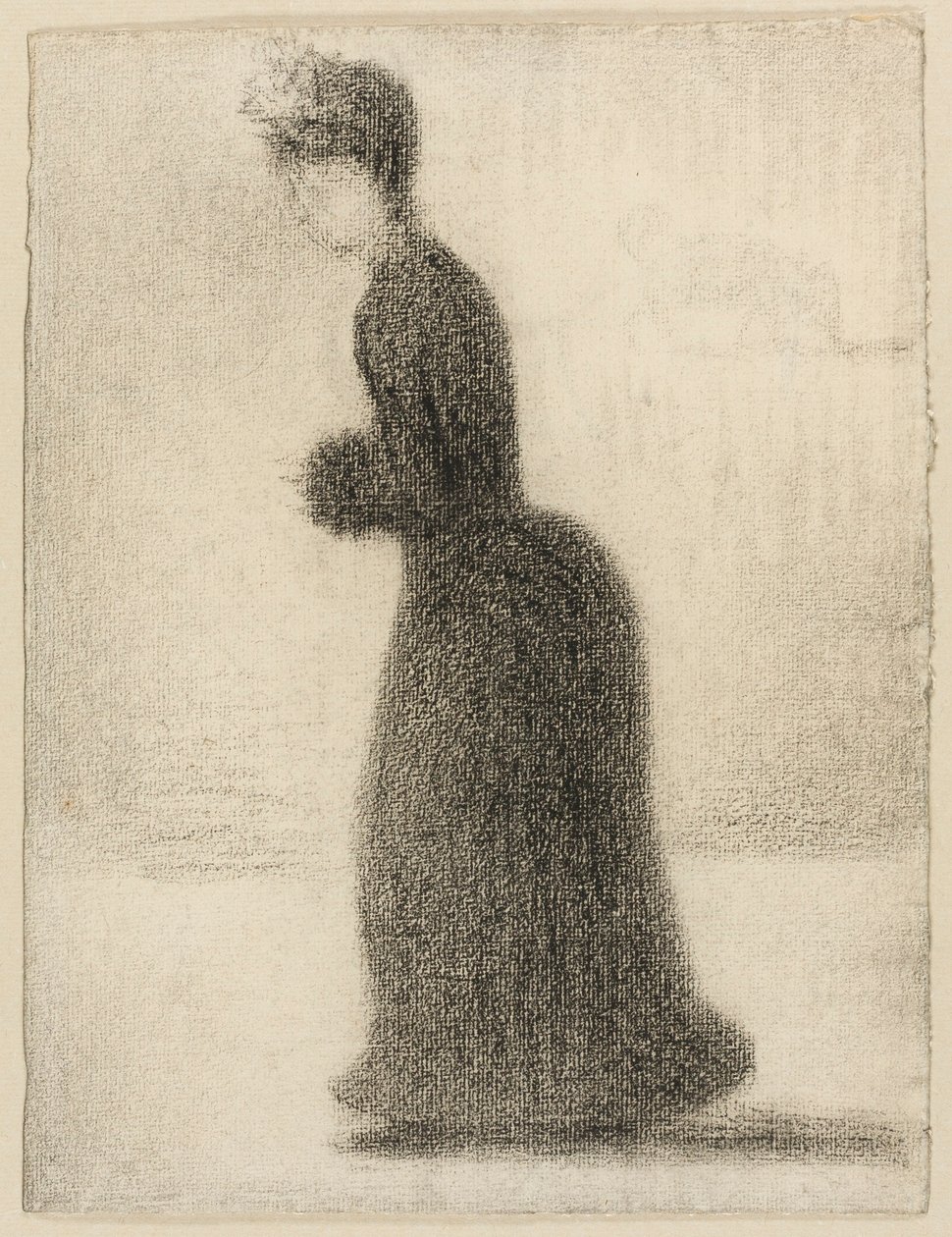 Mujer con manguito de Georges Seurat