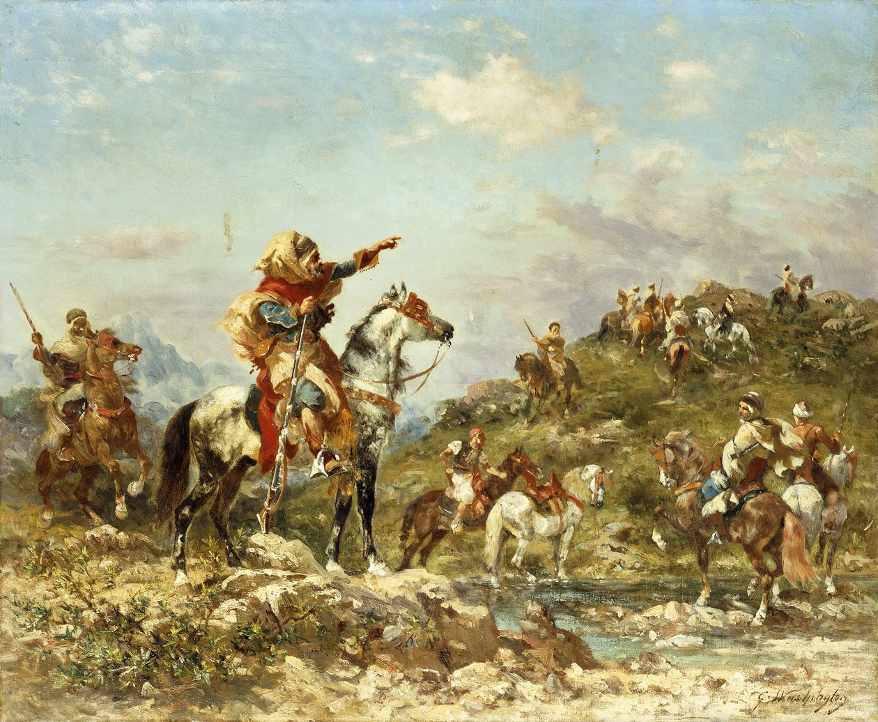 Guerreros árabes a caballo de Georges Washington