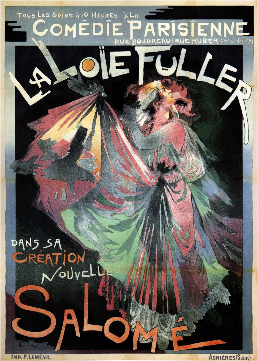 Loïe Fuller como Salomé, 1895 de Georges de Feure