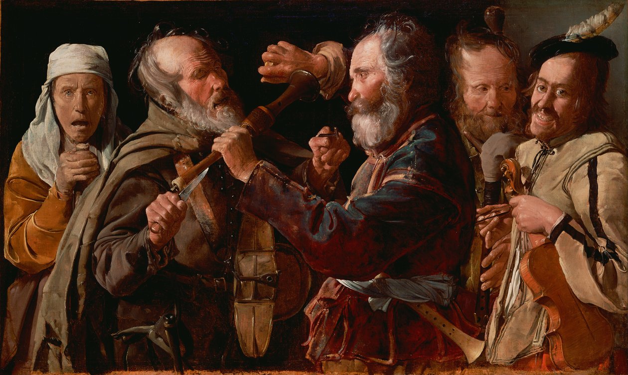Pelea de músicos de Georges de La Tour