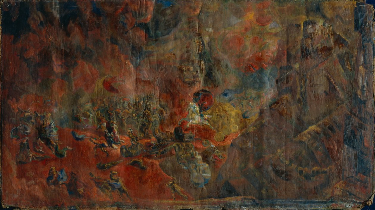 Escena de Batalla, 1912 de Georgy Bogdanovich Yakulov