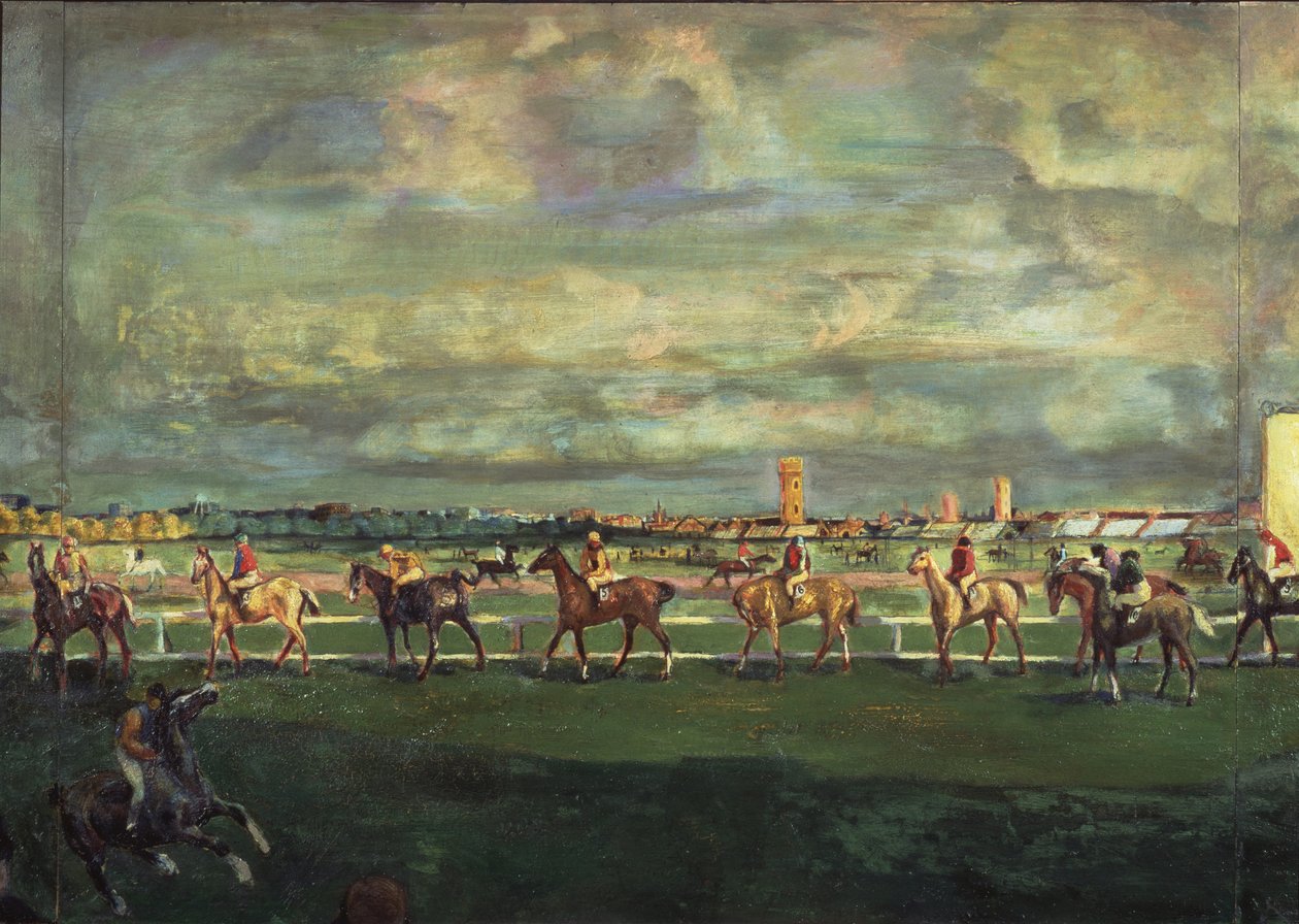 Carreras de caballos, 1911 de Georgy Bogdanovich Yakulov