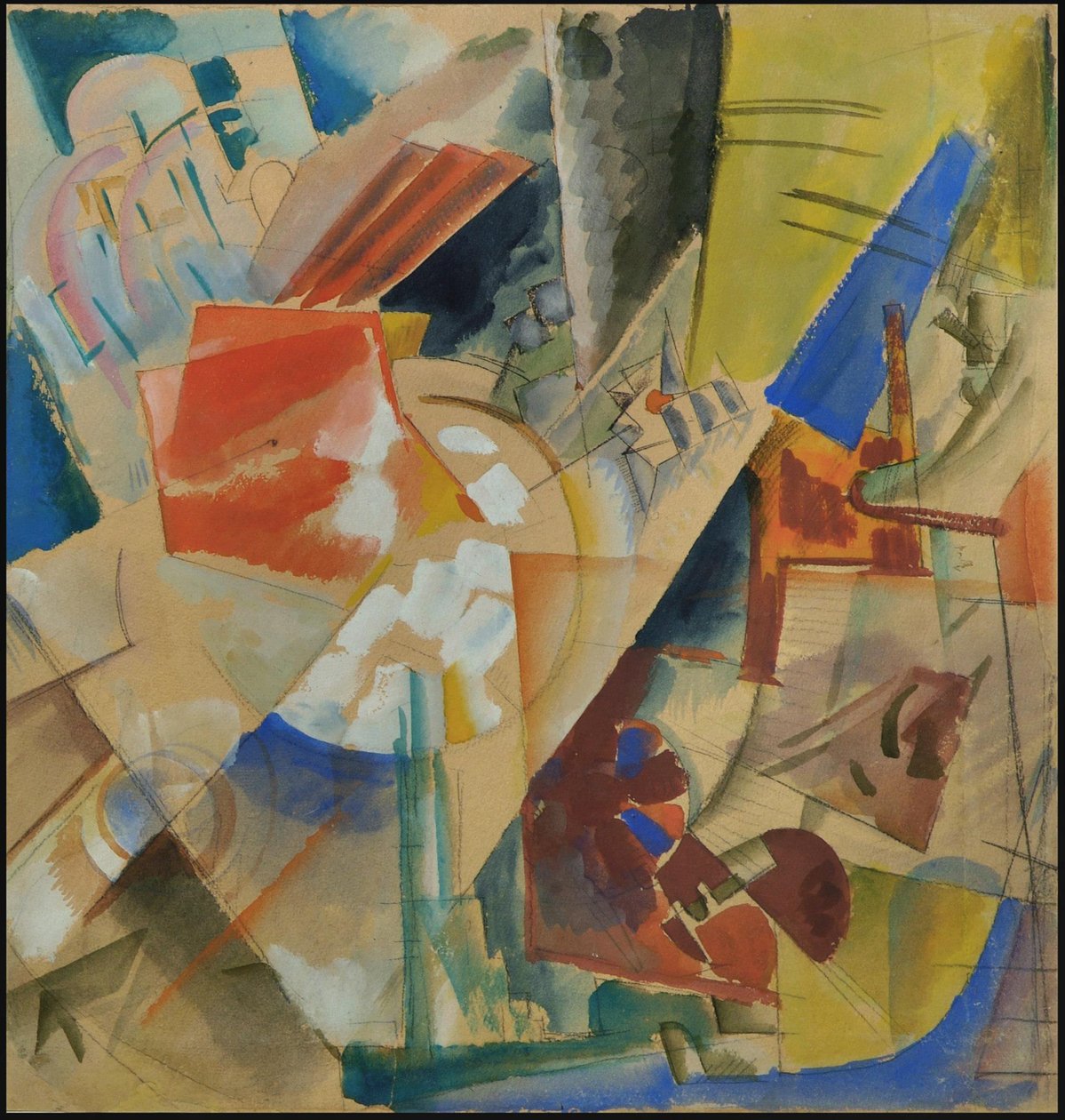 Composición constructiva, 1919 de Georgy Alexandrovich Echeistov