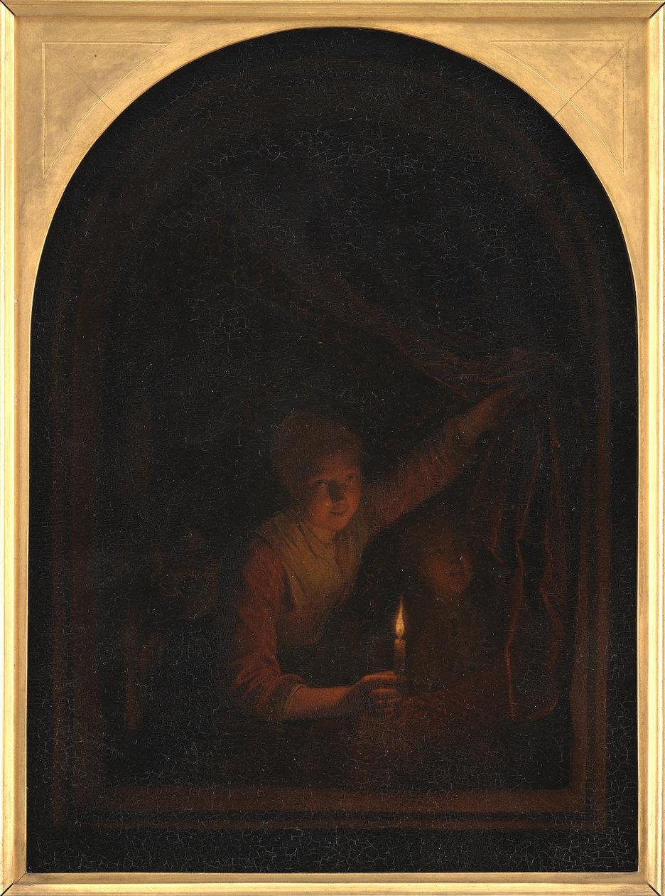 Niña con una vela de Gerrit Dou