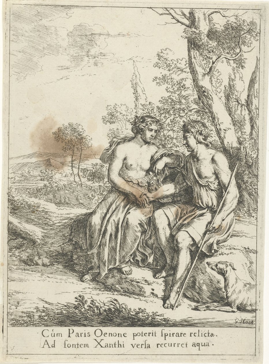 París en Oenone de Gerard Hoet (I)