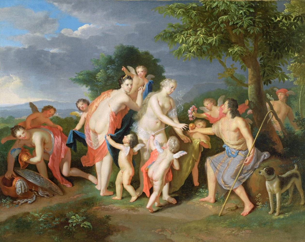 El juicio de Paris de Gerard Hoet