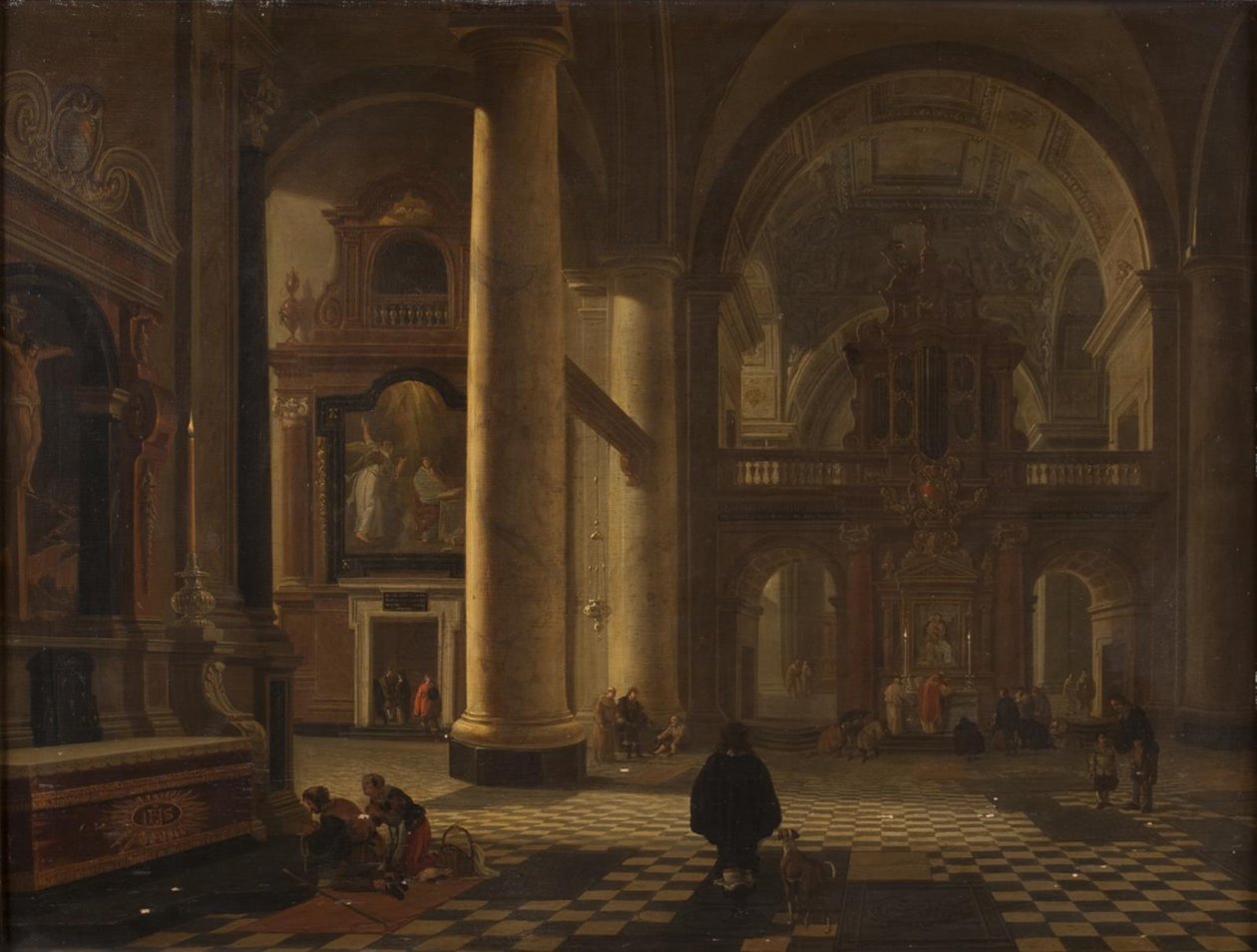 Interior de una iglesia católica de Gerard Houckgeest