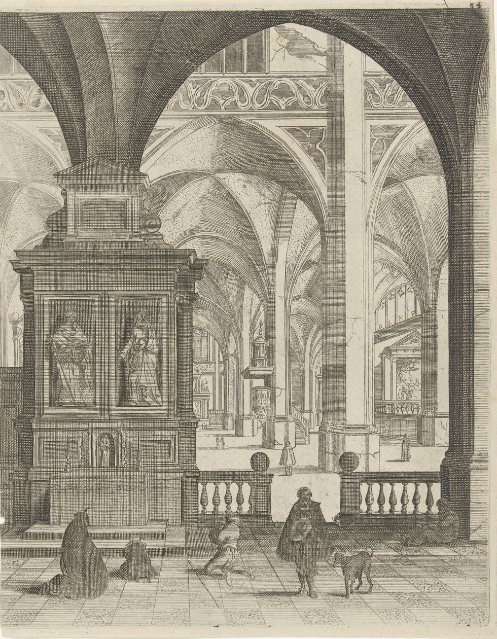 Kerkinterieur de Gerard Houckgeest