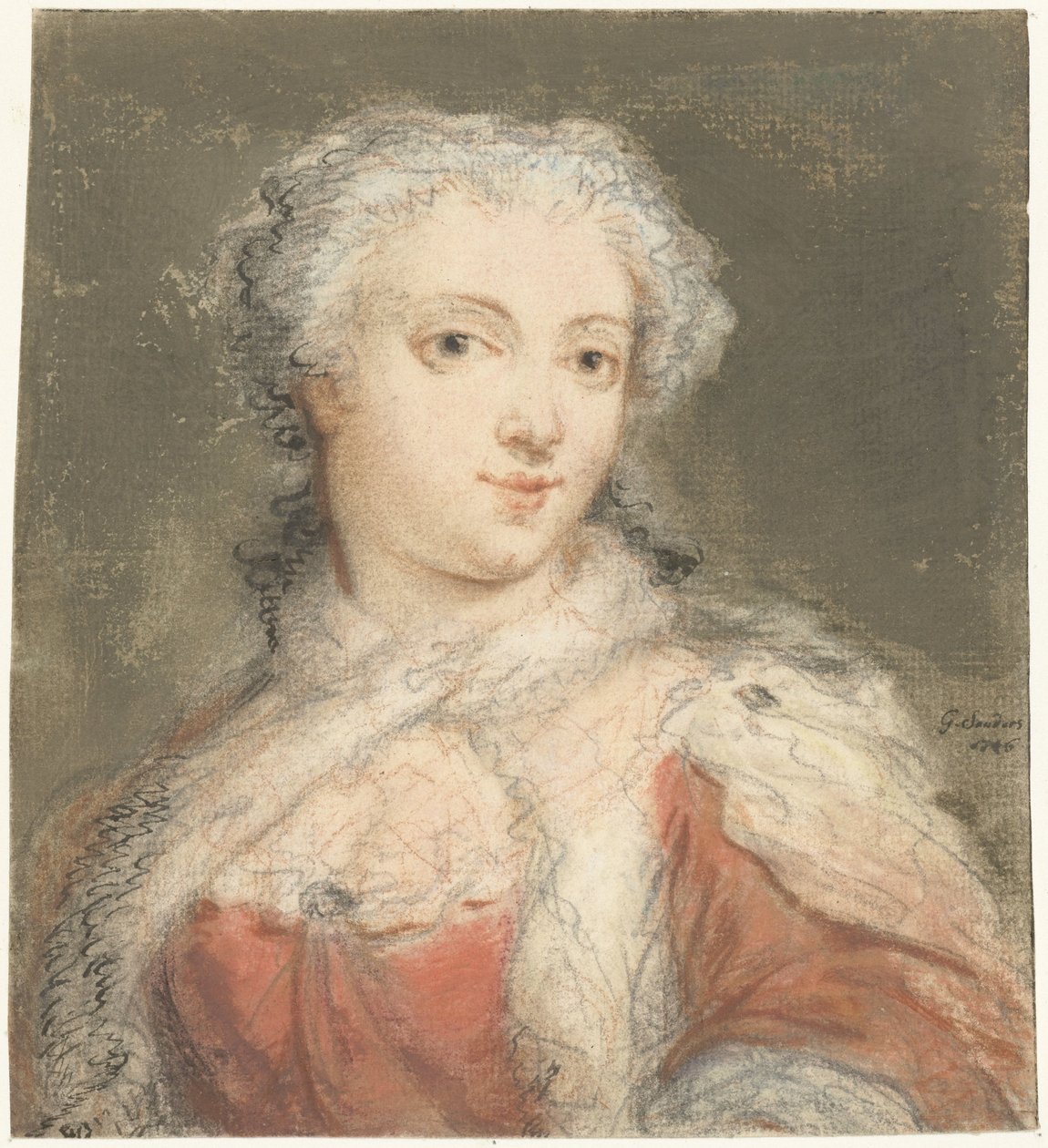 Retrato de una mujer joven de Gerard Sanders