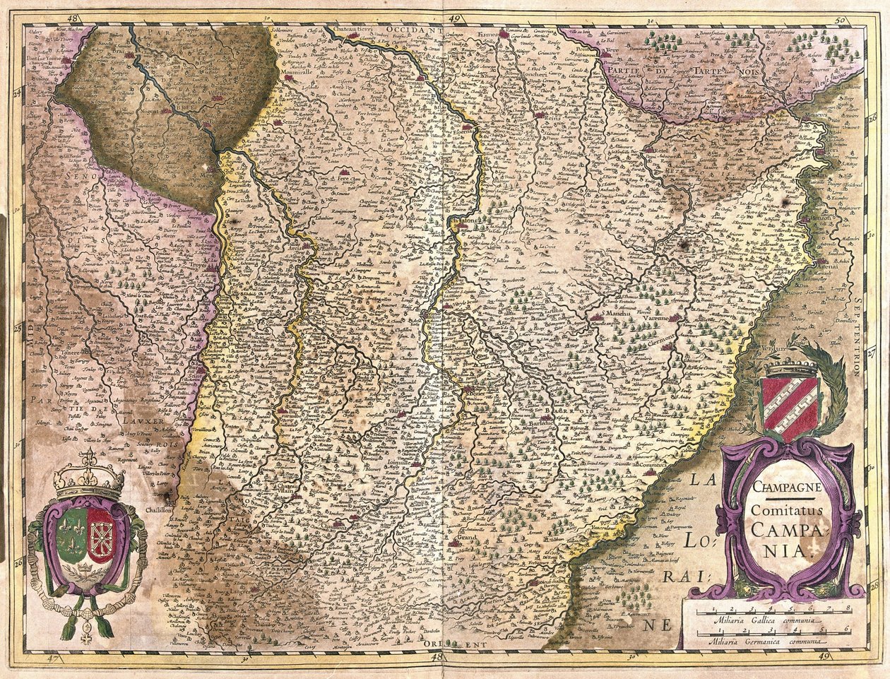 Champaña, Francia (grabado) de Gerardus Mercator