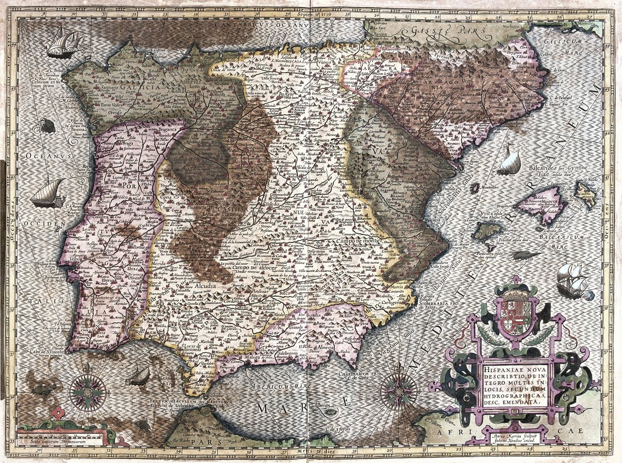 España de Gerardus Mercator