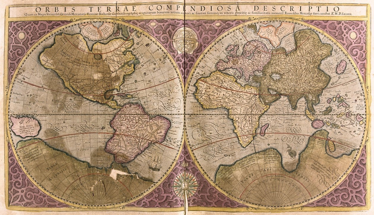 El globo de Gerardus Mercator
