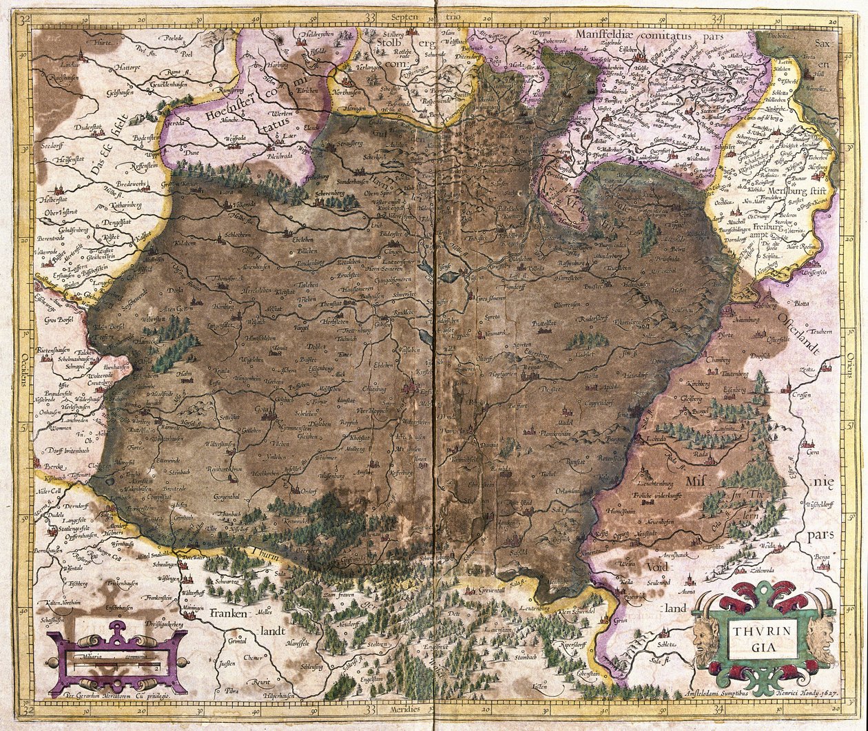 Turingia, Alemania de Gerardus Mercator