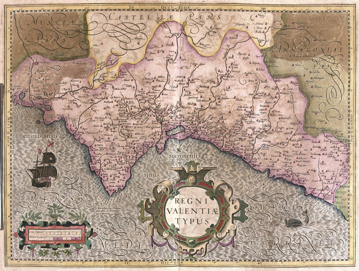 Valencia, España de Gerardus Mercator